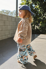 POSS & SOSS STRIPE LONG SLEEVE TEE - STONE