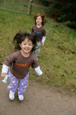 SUNDAY SIBLINGS SUNDAY TEE - BROWN + ORANGE (PRE-ORDER)