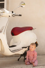CINNAMON BABY CRIMSON GINGHAM GROWSUIT