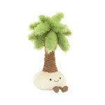 Jellycat Amuseables Pammie Palm Tree plush toy – soft tropical palm tree stuffed toy with green leaves and brown trunk, smiling face, perfect for kids, nurseries, and collectors