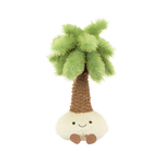 Jellycat Amuseables Pammie Palm Tree plush toy – soft tropical palm tree stuffed toy with green leaves and brown trunk, smiling face, perfect for kids, nurseries, and collectors