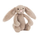 Jellycat Bashful Beige Bunny plush toy – soft beige stuffed bunny with long floppy ears, velvety fur, and cuddly design for babies, toddlers, and Jellycat collectors
