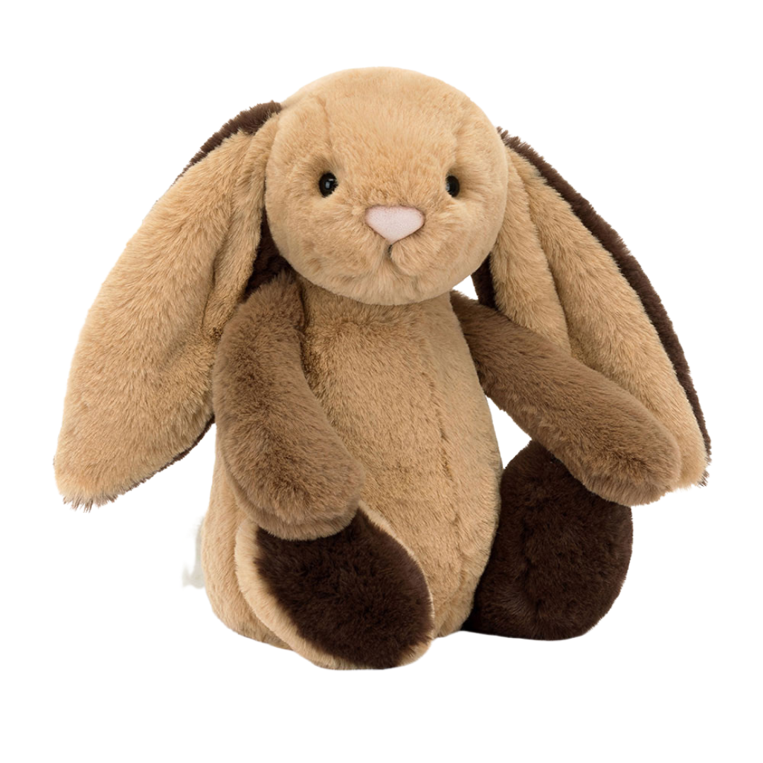 Jellycat patchwork bunny brown