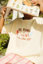 BY GEE LITTLE GUYS OVERSIZED BOXY TEE - BUTTER