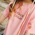 BY GEE LOCALLY GROWN OVERSIZED BOXY TEE - FAIRY FLOSS