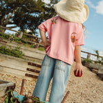 BY GEE LOCALLY GROWN OVERSIZED BOXY TEE - FAIRY FLOSS