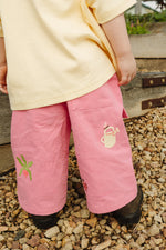 BY GEE CROPPED WIDE LEG CARGO PANT - PEONY