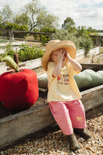 BY GEE LITTLE GUYS OVERSIZED BOXY TEE - BUTTER