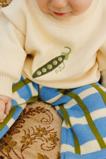 BY GEE COTTON PEA POD KNIT JUMPER - CREAM