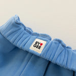 BY GEE COTTON WIDE LEG SWEATPANT - BLUEBIRD