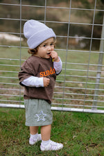 SUNDAY SIBLINGS SUNDAY TEE - BROWN + ORANGE (PRE-ORDER)
