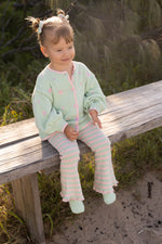 POSS & SOSS STRIPE FLARES - GARDEN PARTY