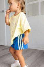 POSS & SOSS STRIPE SHORTS - AZURE