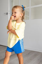 POSS & SOSS STRIPE SHORTS - AZURE