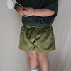 ZIGGY LOU CORD SHORTS - EVERGREEN