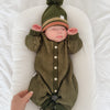 ZIGGY LOU CLASSIC KNIT ROMPER - PESTO