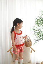 POSS & SOSS STRIPE SHORTS - BERRY