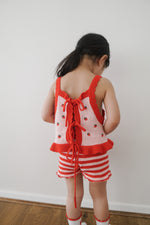 POSS & SOSS STRIPE SHORTS - BERRY