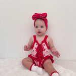 POSS & SOSS TIE UP VEST - STRAWBERRY FIELDS