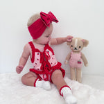 POSS & SOSS TIE UP VEST - STRAWBERRY FIELDS