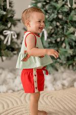 POSS & SOSS HEART SHORTS - FIERY RED