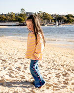 POSS & SOSS STRIPE LONG SLEEVE TEE - PINK LEMONADE