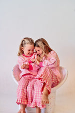 DEAR DARCY GINGHAM PANTS - PINK & YELLOW