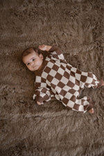 CINNAMON BABY KNITTED LOUNGESUIT - CHOCOLATE