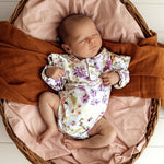 SNUGGLE HUNNY ISLA LONG SLEEVE ORGANIC BODYSUIT WITH FRILL