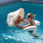 SUNNYLIFE FLOAT TOGETHER BABY SEAT DUCK SAGE STRIPE