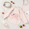 DONE BY DEER SLEEVED POCKET BIB TINY FARM - POWDER