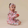 SNUGGLE HUNNY STRAWBERRY SNUGGLESUIT CONVERTIBLE ROMPER