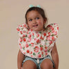 SNUGGLE HUNNY STRAWBERRY FRILL SNUGGLE BIB