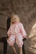 CINNAMON BABY KNITTED LOUNGESUIT - BABY PINK