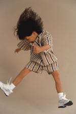 CINNAMON BABY FAST LANE SET - OAK STRIPE
