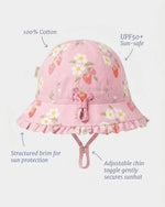 TOSHI BELL HAT ARCADIA - STRAWBERRY FIELDS BLOSSOM