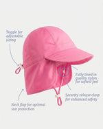 TOSHI SWIM FLAP CAP BEACHCOMBER WATERMELON