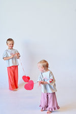 DEAR DARCY GINGHAM PANTS - PINK & BROWN