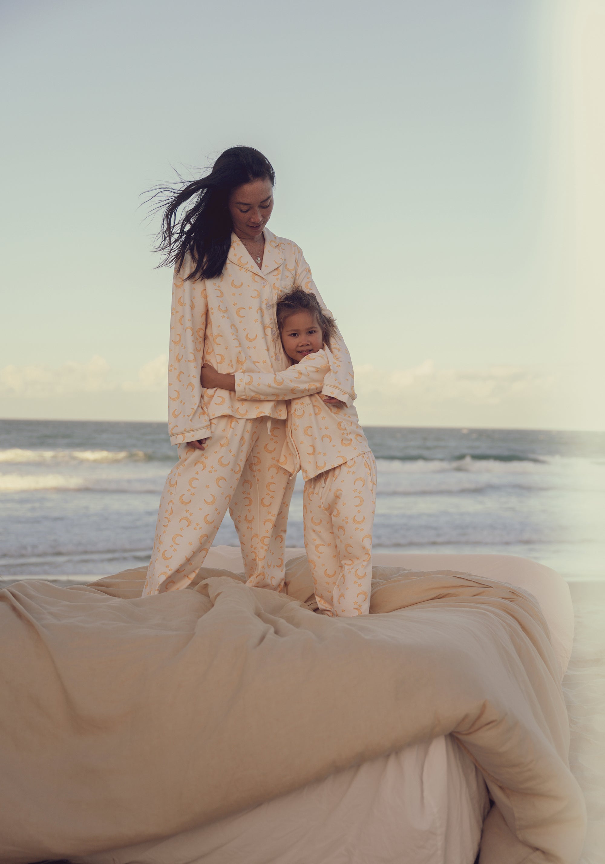 CINNAMON BABY ADULT CRESCENT MOON PYJAMAS