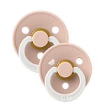 BIBS COLOUR 2 PACK "NIGHT GLOW" - BLUSH