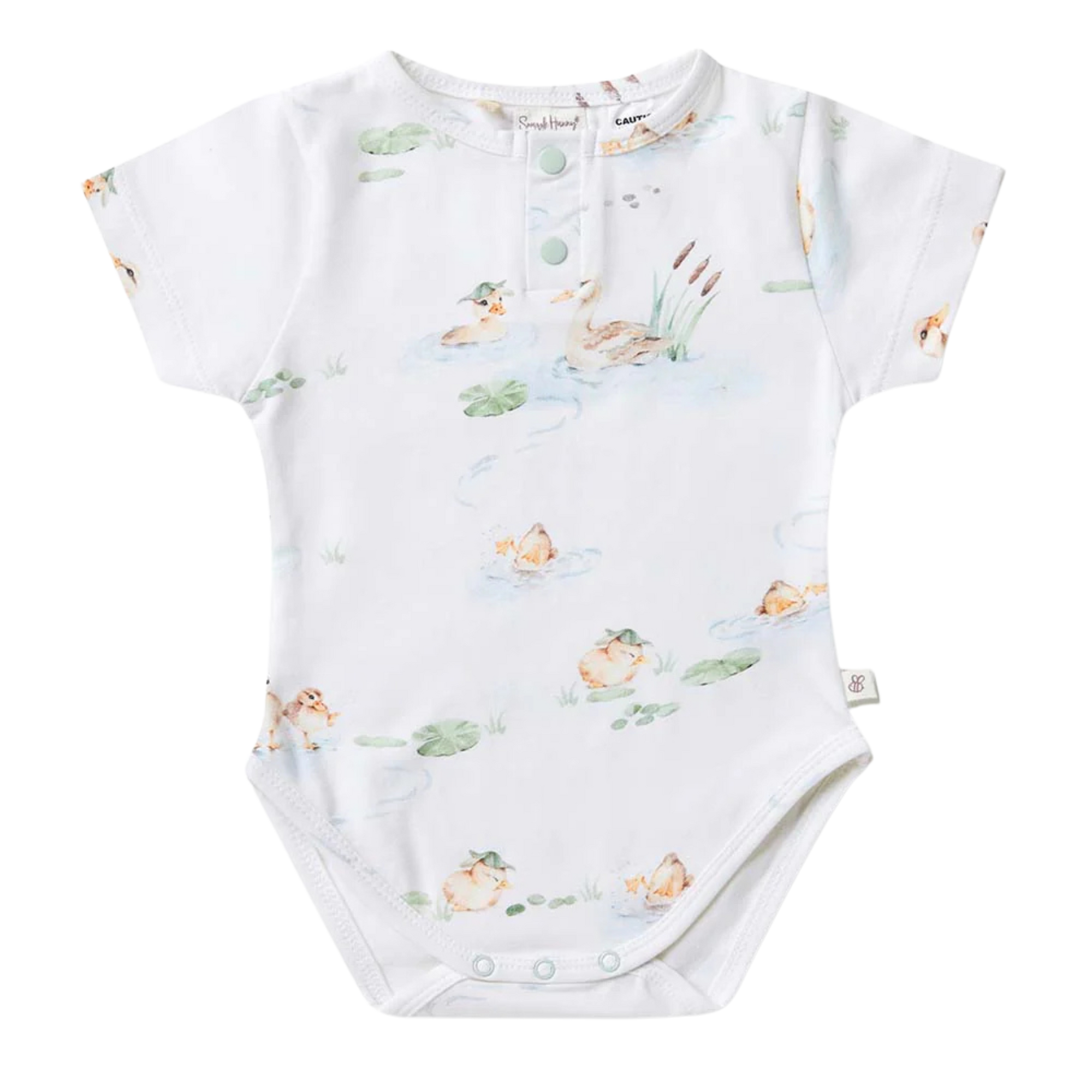 SNUGGLE HUNNY DUCK POND SHORT SLEEVE BODYSUIT