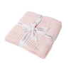 SNUGGLE HUNNY BLUSH PINK DIAMOND KNIT BLANKET