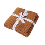 SNUGGLE HUNNY BRONZE DIAMOND KNIT BLANKET