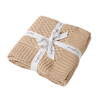 SNUGGLE HUNNY HAZELNUT DIAMOND KNIT BLANKET