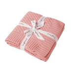 SNUGGLE HUNNY ROSA DIAMOND KNIT BLANKET