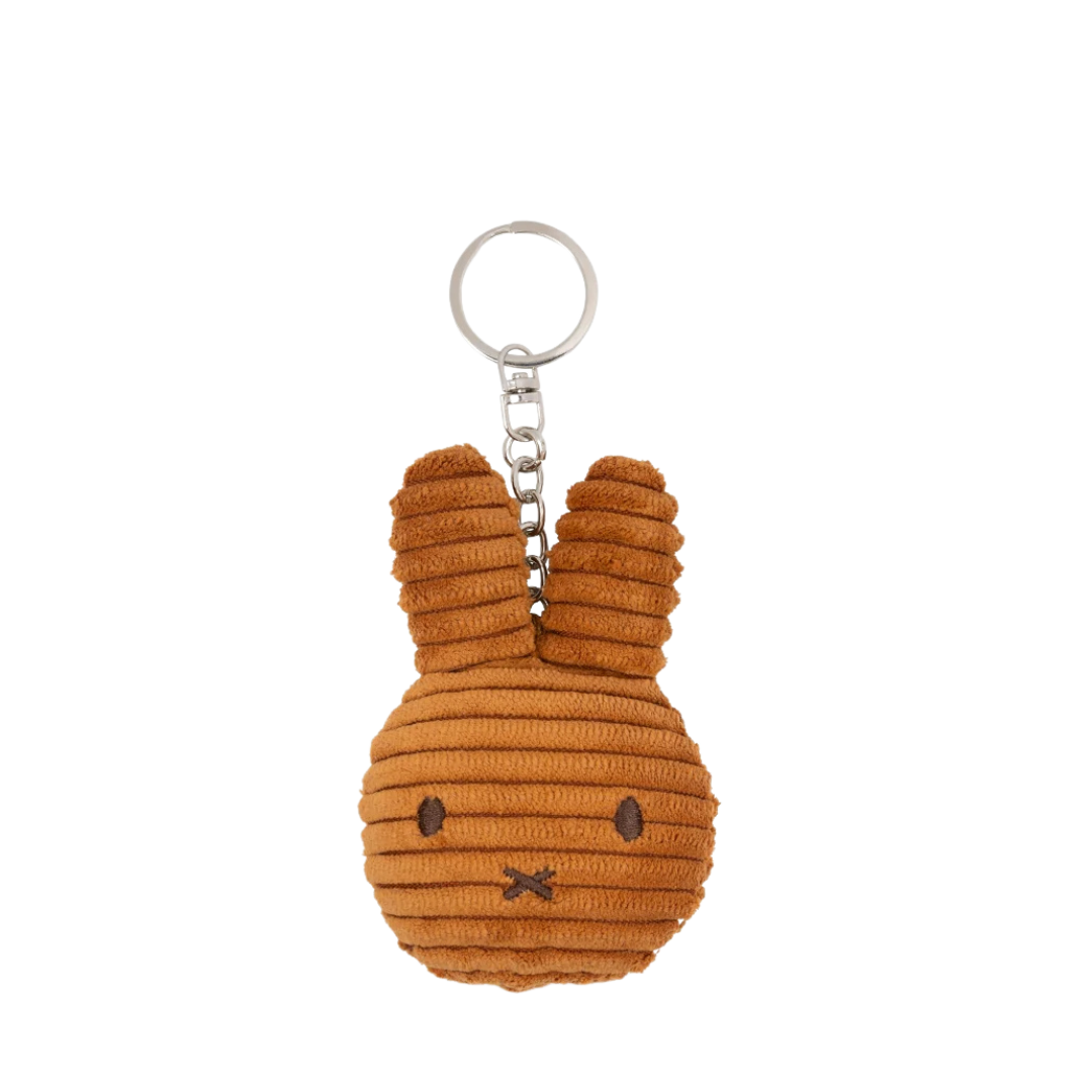 MIFFY FLAT KEYCHAIN ECO CORDUROY CINNAMON