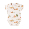 SNUGGLE HUNNY BEARS SHORT SLEEVE ORGANIC BODYSUIT