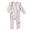 SNUGGLE HUNNY ISLA ORGANIC SNUGGLESUIT CONVERTIBLE ROMPER WITH FRILL