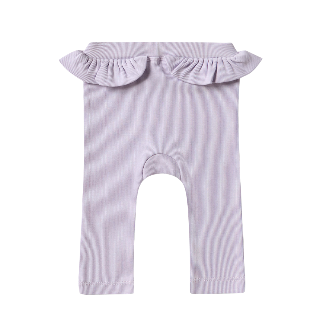 SNUGGLE HUNNY LAVENDER ORGANIC PANTS WITH FRILL