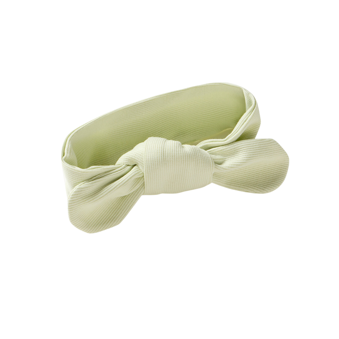 SNUGGLE HUNNY HONEYDEW RIBBED ORGANIC TOPKNOT
